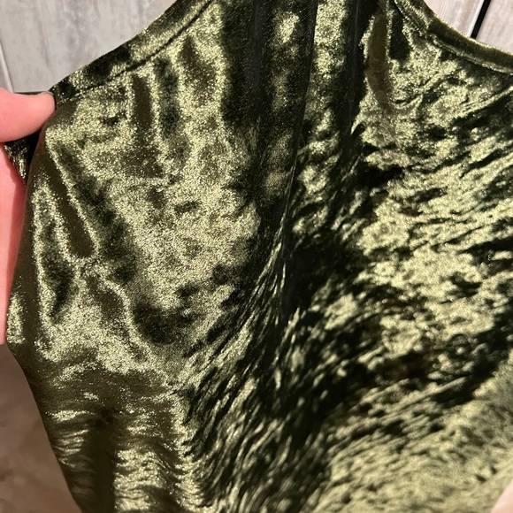 Little High Little Low Liv Velvet Mini Dress in colour Muck - Picture 2 of 5